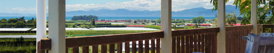 Self-contained accommodation between Nelson and New Zealand's Abel Tasman