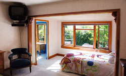 Motueka holiday home bedroom.