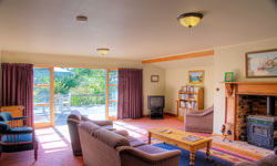 Holiday home lounge in Riwaka, Tasman.